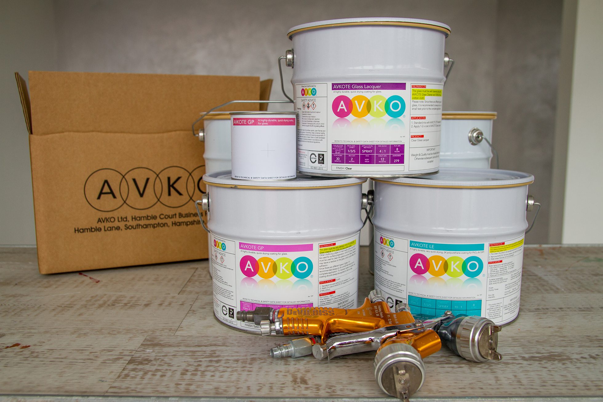 Specialist paint for glass and plastic