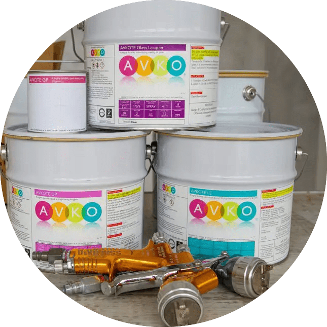 Specialist paint for glass and plastic